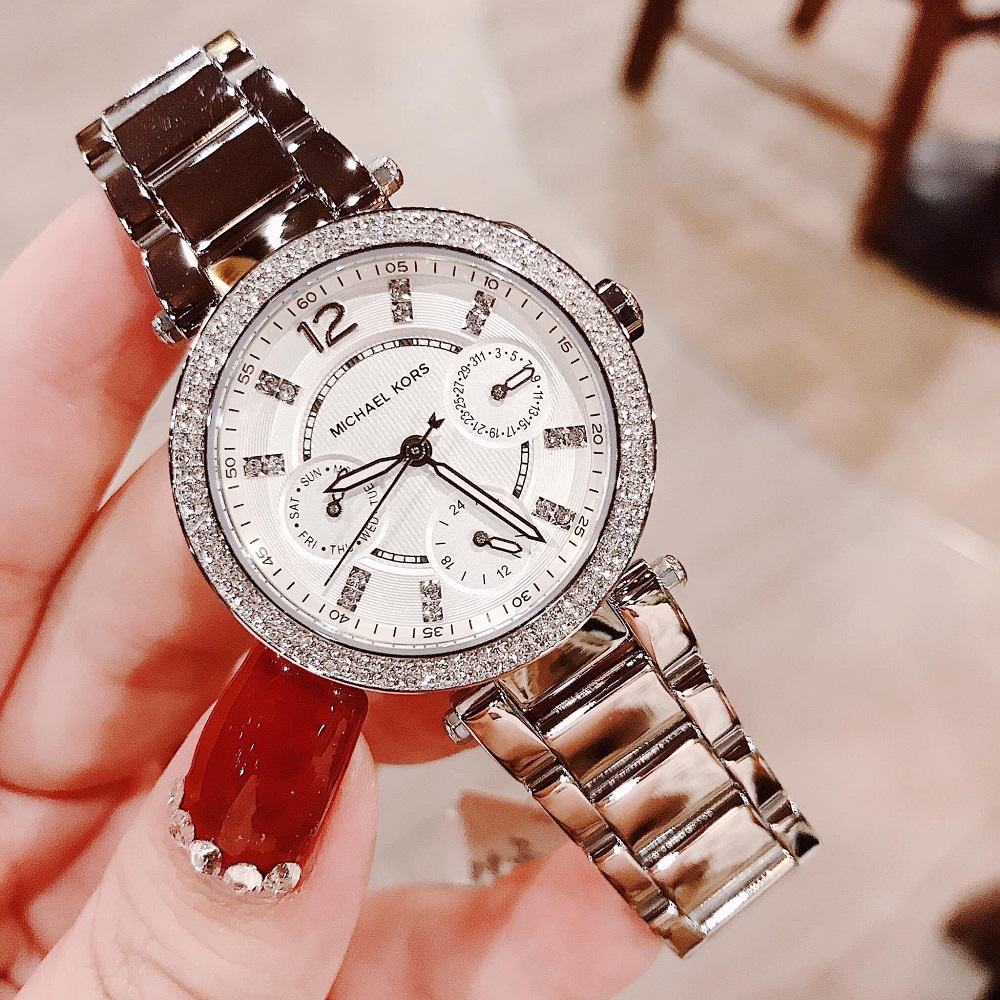 Watch Mk5615 Michael Kors Parker Watch Silver Đồng Hồ Michael Kors